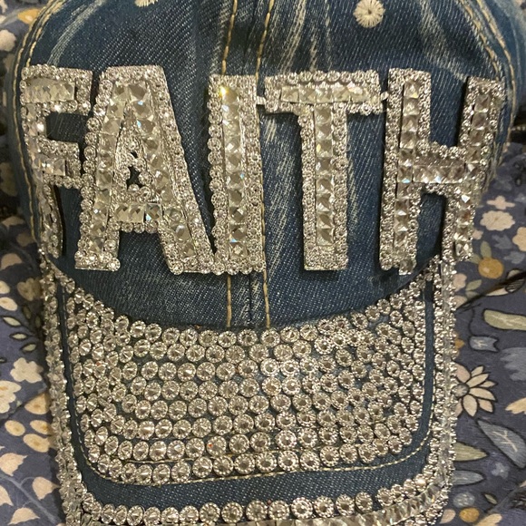 FAITH BLING BASEBALL CAP NWT - Picture 5 of 6